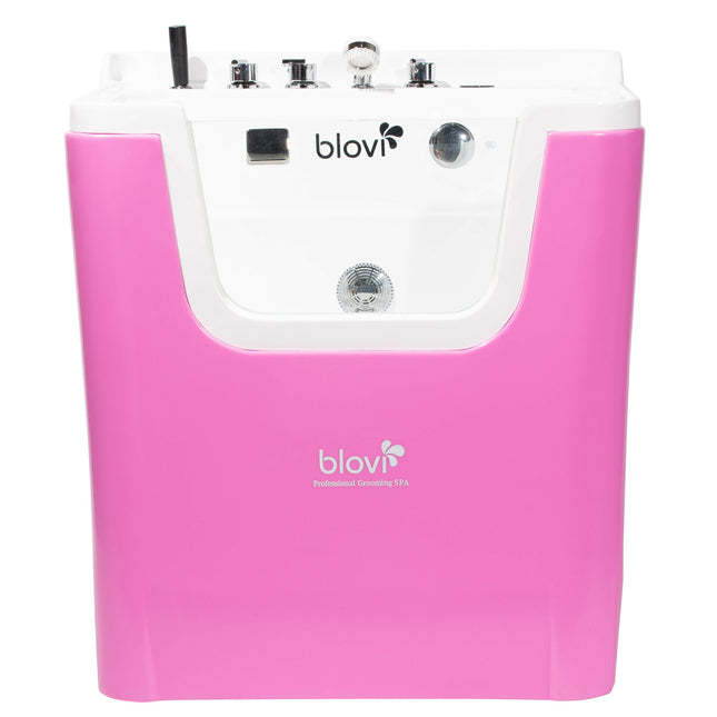 Blovi Professional Grooming SPA - ozone bath with Milky SPA Micro Bubble technology and hydromassage, pink - white.
