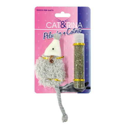 Cat&Rina Plush Hedgehog - plush toy for cats, hedgehog with a supply of catnip.