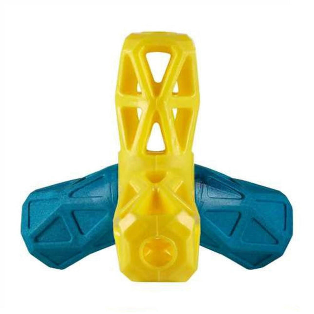 Nuzzle Puzzle Jack (13cm) - treat-dispensing toy for dogs, bouncy, floating, with a squeaker.