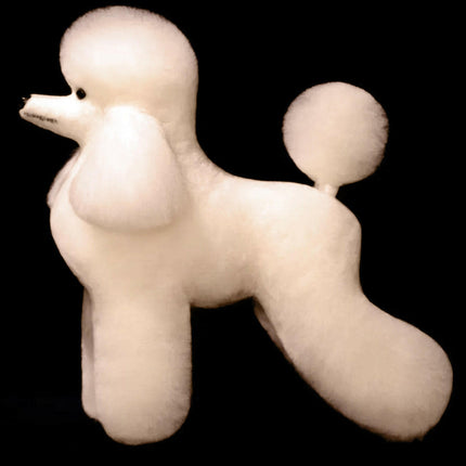 Mr. Jiang Poodle Full Body Hair Lamb - interchangeable fur for Toy Poodle grooming mannequin, cream.