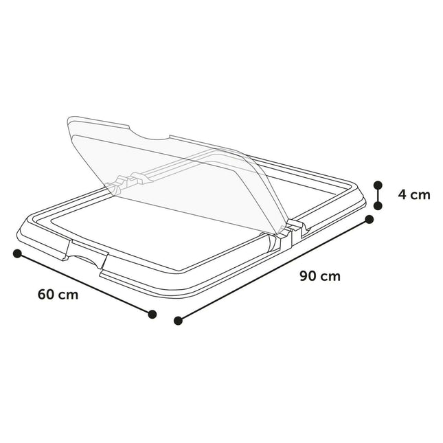 Flamingo Training Pad Holder Fifi Grey - holder for hygiene pads + pads.