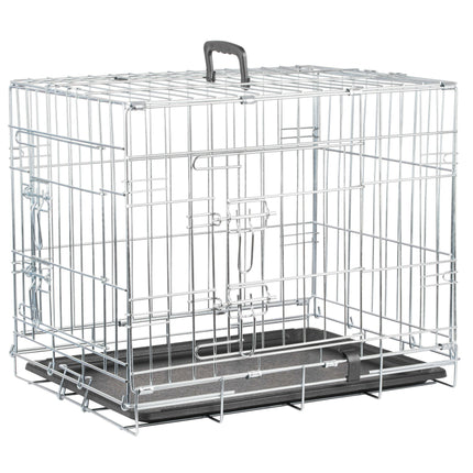 Flamingo Keo - metal dog crate, S:.