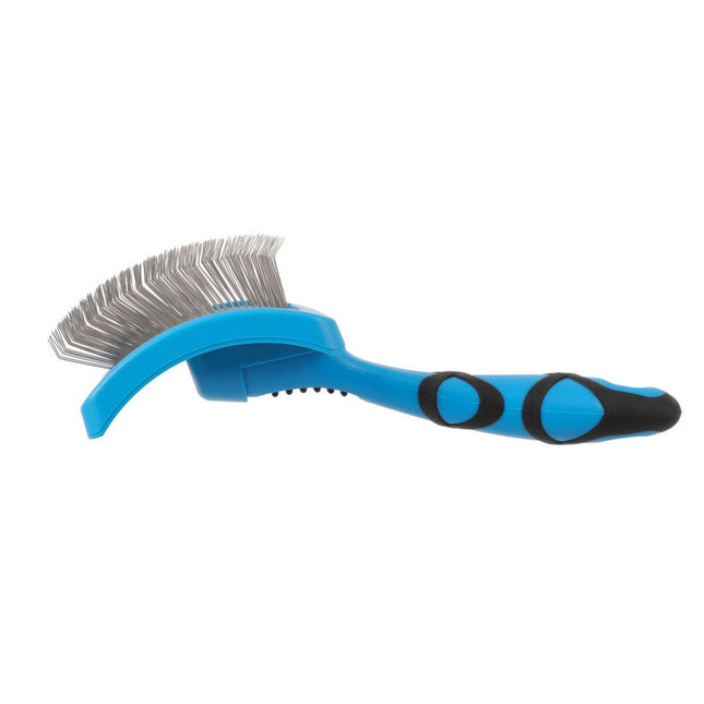 Groom Professional Soft Slicker Brush Large - contoured poodle brush with long pins, large.