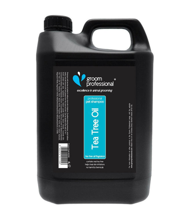Groom Professional Tea Tree Oil Shampoo - therapeutic shampoo for pets, soothes irritations, concentrate 1:14.