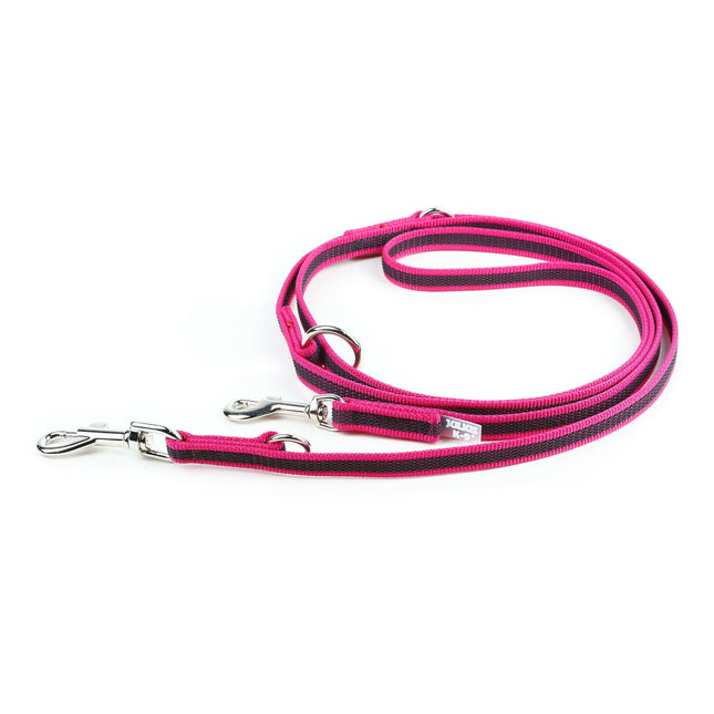 Julius K9 Color & Gray Supergrip Leash 1.4x220cm - adjustable dog leash, non-slip.
