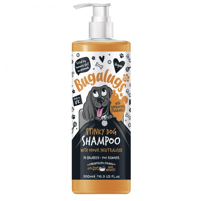 Bugalugs Stinky Dog Shampoo - dog shampoo that eliminates unpleasant odors, concentrate 1:10.