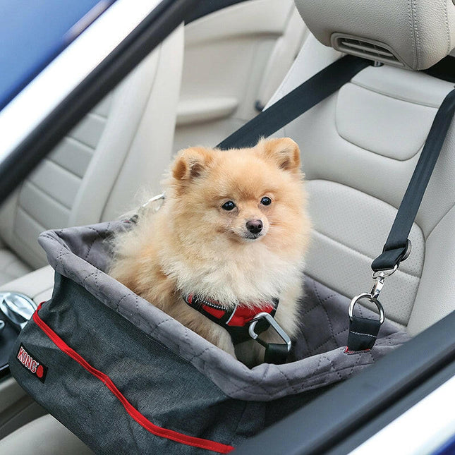 KONG Travel Secure Booster Seat - car seat for dogs up to 12kg, vehicle seat.
