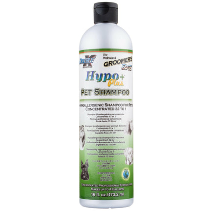 Double K Hypo Plus Shampoo - odorless hypoallergenic shampoo for dogs, cats, and horses, concentrate 1:32.