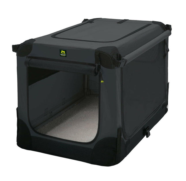Maelson Soft Kennel - high-quality fabric dog carrier, anthracite - 52x33x33cm.