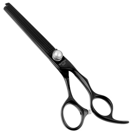 Geib Black Pearl Thinners - professional single-sided thinning shears made of cobalt steel - 46 teeth.