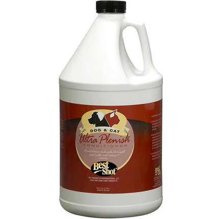 Best Shot Ultra Plenish Conditioner - professional, hypoallergenic conditioner for damaged fur, removes tangles and undercoat, concentrate 1:5.