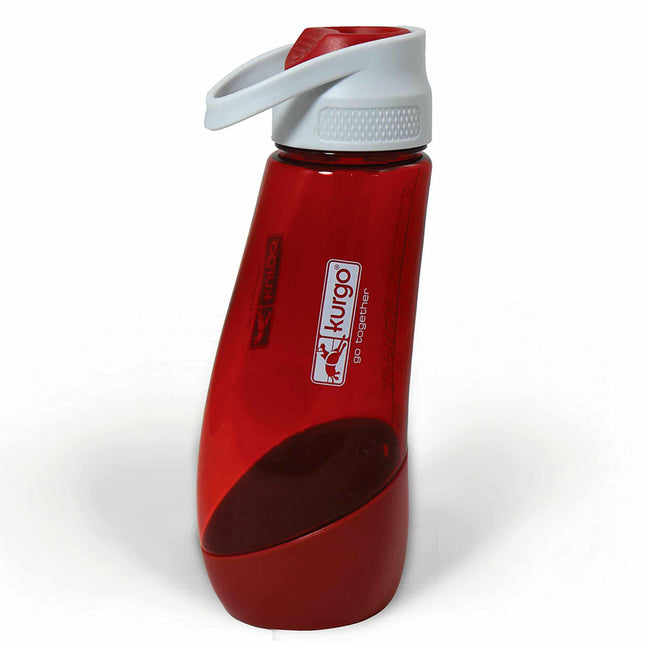 Kurgo Gourd Water Bottle & Bowl - water bottle with bowl for dogs, BPA-free.