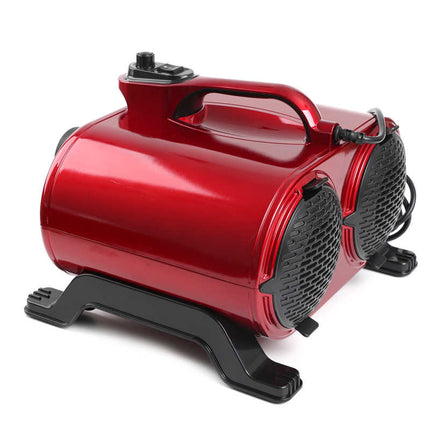 Shernbao Typhoon Red Dryer 3000W - powerful, dual-motor table dryer 150 l/s, red