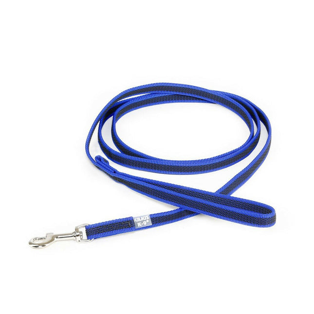 Julius K9 Color & Gray Supergrip Leash With Handle Blue - training leash with handle, blue, non-slip.