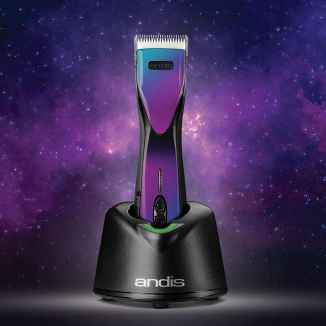Andis Pulse ZR II Galaxy - professional cordless clipper, 5-speed with batteries and CeramicEdge blade (1.5mm).