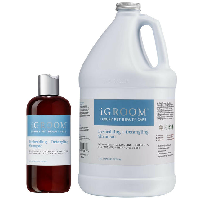 IGroom Deshedding & Detangling Shampoo - dog shampoo that facilitates combing and removes undercoat, concentrate 1:16.
