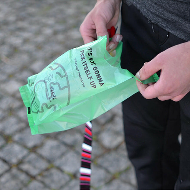 Dashi Poop Bags with Handle 120 pcs - dog waste bags with handles.