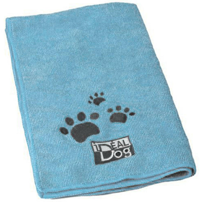 Chadog Microfiber Towels - set of 2 highly absorbent microfiber towels, light blue.