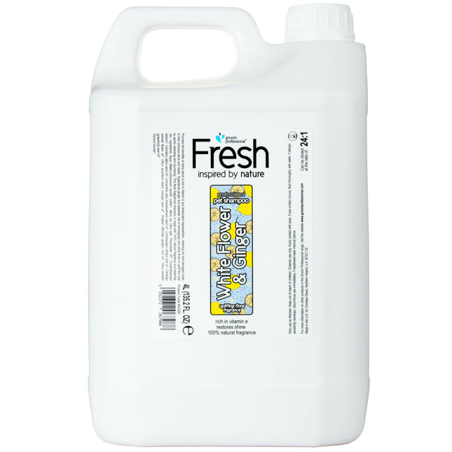 Groom Professional Flower & Ginger Shampoo - restorative shampoo for dogs with ginger and meadow foam, concentrate 1:24.