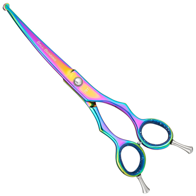 Geib Entree Titan Safety Scissors - high-quality safety scissors with a single-sided micro-grind and titanium coating - Curved