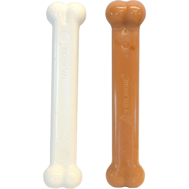 Nylabone Dura Chew Extreme Twin Pack - two strong dog chews, flavored with chicken and bacon.