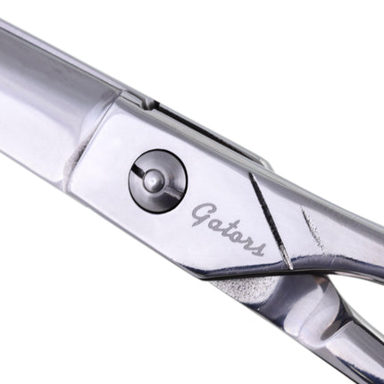 Geib Gator Straight Scissors, straight grooming scissors made of Japanese stainless steel with micro-serration.