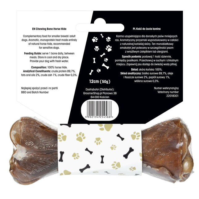 Lovi Food Premium Chewing Horse Hide - Chew Bone for Dogs, 100% Horse Meat.