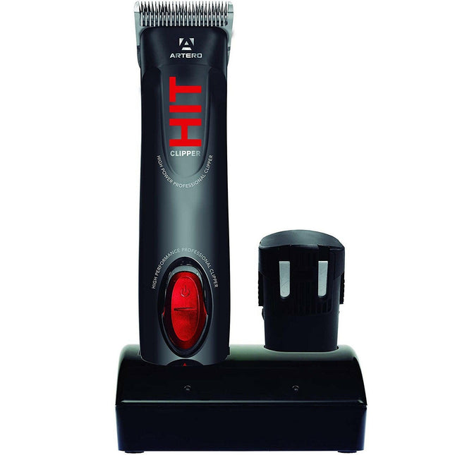 Artero Hit Grooming Clipper - wireless pet grooming clipper, with two batteries and a blade.