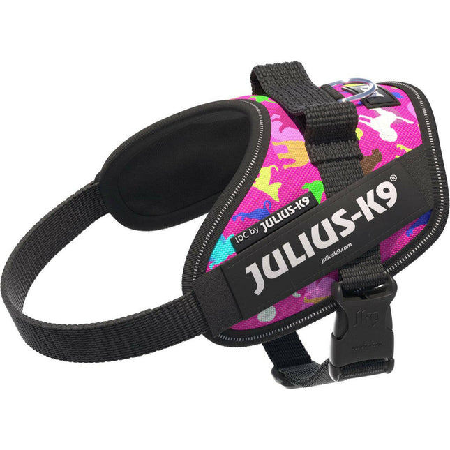 Julius - K9 IDC Powerharness Dogz - dog harness with reflectors, colorful puppy pattern - Mini - Mini.