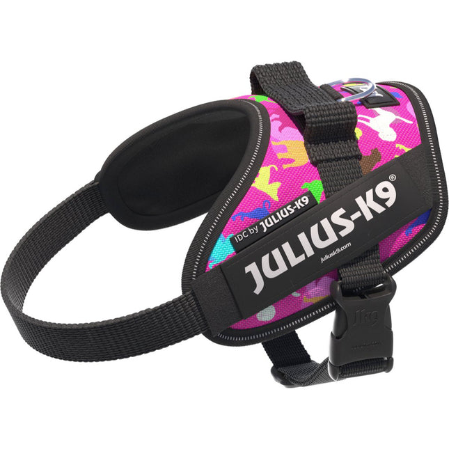 Julius - K9 IDC Powerharness Dogz - dog harness with reflectors, colorful puppy pattern - Mini - Mini