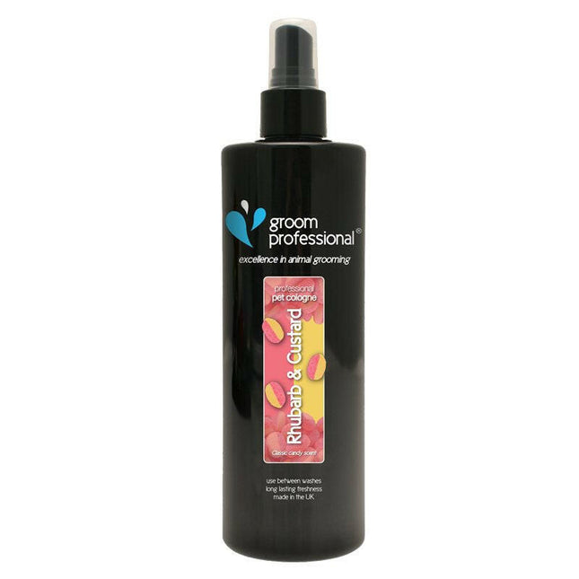Groom Professional Rhubarb & Custard Cologne - perfumed water for dogs with the scent of creamy rhubarb pie.