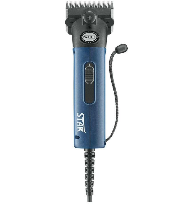 Wahl Star Horse Blue Clipper 45W - high-quality, corded clipper for grooming horses and cattle, blue.