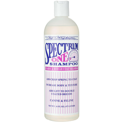 Chris Christensen Spectrum One Shampoo - rebuilding shampoo for dogs and cats with stiff and coarse hair, concentrate 1:8.
