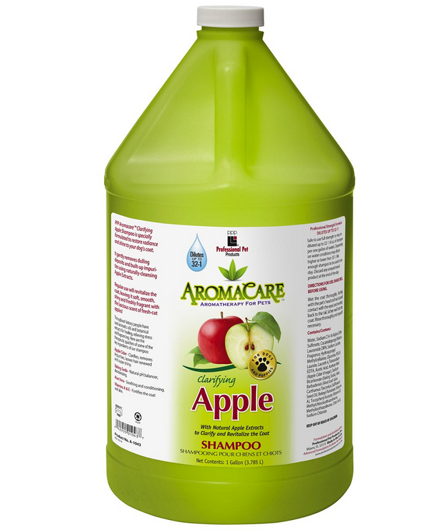 PPP AromaCare Clarifying Apple Shampoo - clarifying and illuminating coat shampoo for dogs, concentrate 1:32.