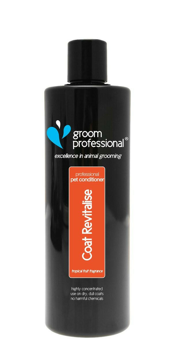 Groom Professional Coat Revitalise Tropical Conditioner - revitalizing conditioner for dry and dull fur, with a tropical fruit scent..