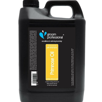 Groom Professional Primrose Oil Shampoo - soothing coat shampoo for skin irritations, with evening primrose oil.
