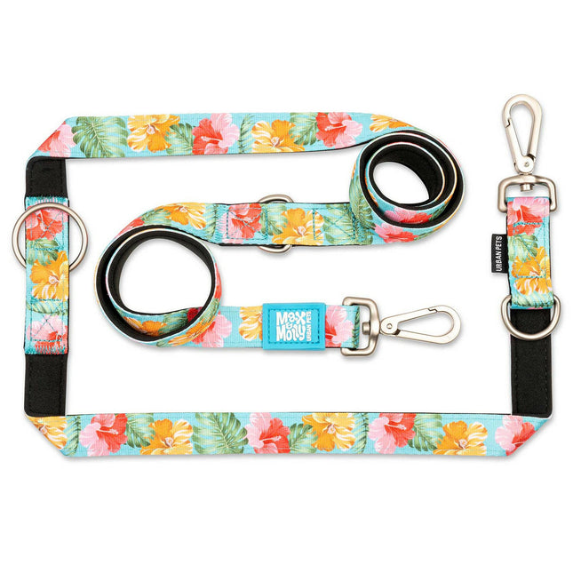 Max & Molly Multi-Leash Exotique - Adjustable Leash for Dogs, Interesting Pattern, 200cm.