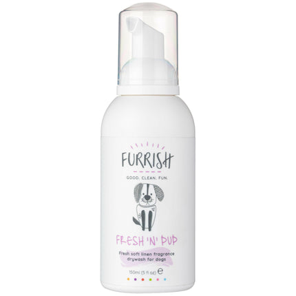 Furrish Fresh 'N' Pup - dry foam shampoo for dogs, no rinsing required.