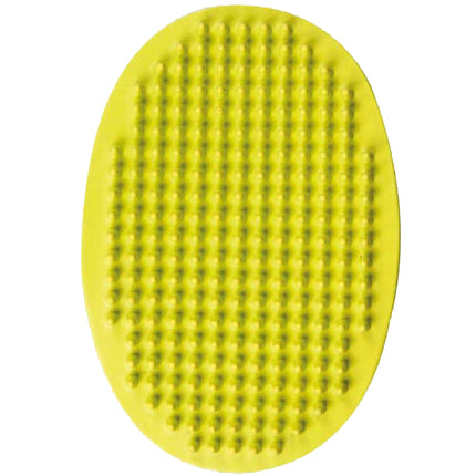 Flamingo Zen Rubber Brush - rubber grooming tool for short-haired dogs - lime green