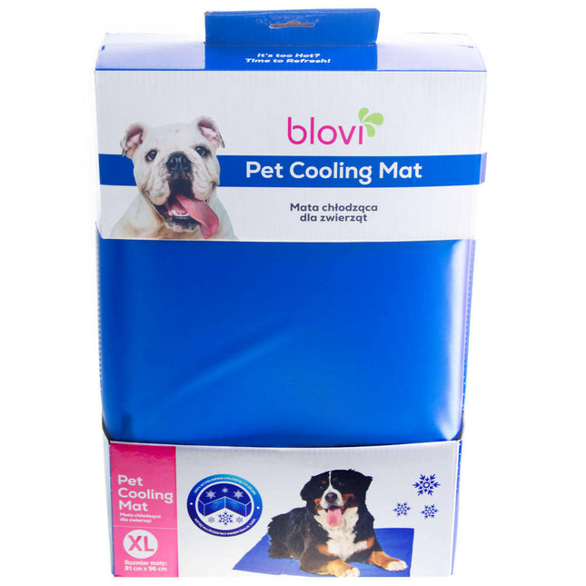 Blovi Pet Cooling Mat Size XL - cooling mat for medium and large animals, navy blue.