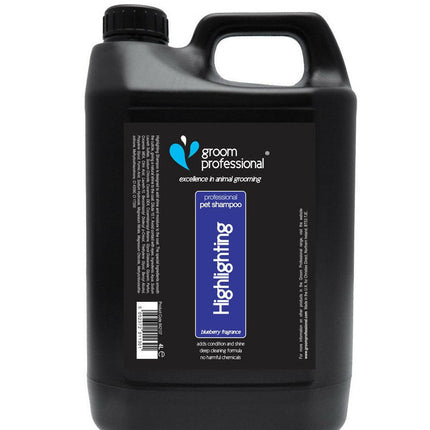 Groom Professional Blueberry Highlighting Shampoo - blueberry shampoo, enhances coat color, concentrate 1:10.
