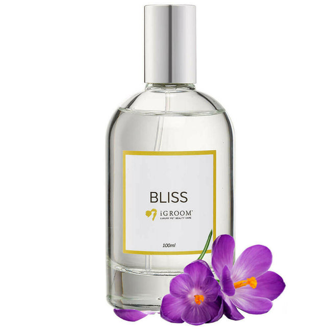 IGroom Eau De Toilette Bliss - refreshing crocus-scented perfume for dogs.