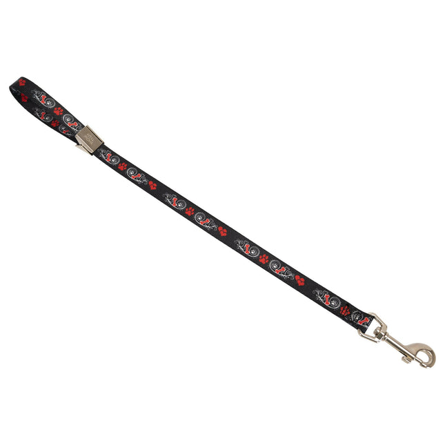 Show Tech Grooming Noose Pawprint - grooming leash with dog paws and bones.
