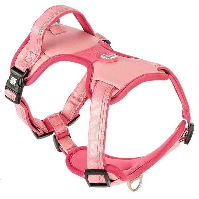 Max&Molly Sport Harness Matrix 2.0 Rose - adjustable harness for dogs, with QR identifier, pastel pink.