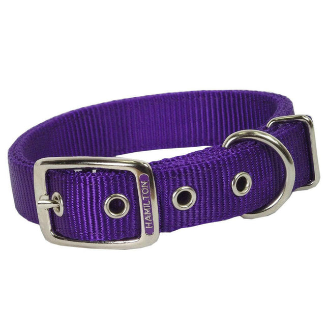 Hamilton Hamilton Double Thick Dog Collar - strong, nylon dog collar - Length: 65cm.