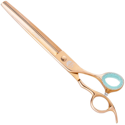 Kenchii Rose Blenders - rose gold thinning shears for groomers, 54 teeth with micro-serration