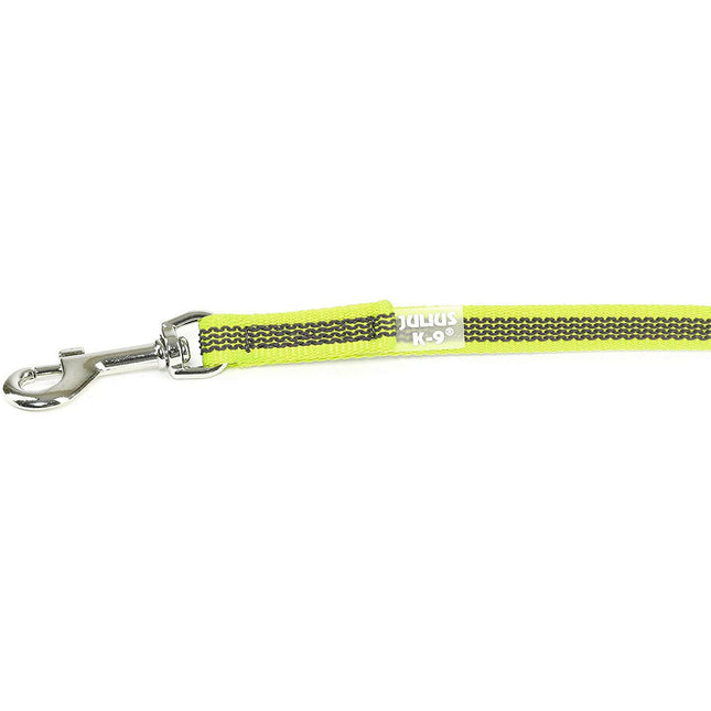 Julius K9 Color & Supergrip Leash With Handle Neon - dog leash, non-slip, neon yellow.