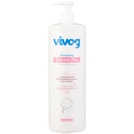 Vivog Douceur Plus Shampoo - moisturizing and regenerating shampoo for dogs.