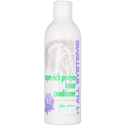 1 All Systems Super Rich Protein Lotion Conditioner - anti-static conditioner for all types of dog and cat fur.