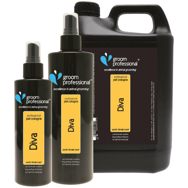 Groom Professional Diva Cologne - scented toilet water for dogs.